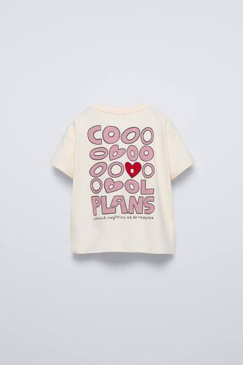 ZRA Vanilla Avenue Cream Cool Plans Heart T-Shirt Shorts Girl's Bottom Top Set