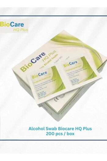 BİOCARE مسحات كحولية قبل الحقن من بيوكير - 200 قطعة