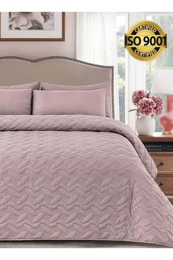 Master Home Textile Microfiber Bedspread Set Fits 120 x 200 cm Single Size Bed 3Pcs Single Size Compressed Comforter Set