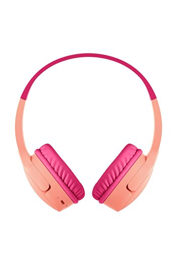 Belkin Kids Wireless On-Ear Headphones AUD002BT Pink Safe Volume-Limited Bluetooth Headphones