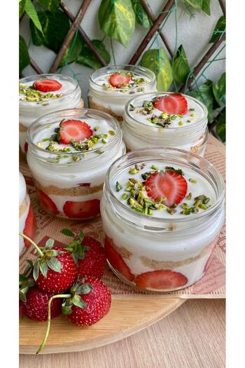 ZenGlow Set of 6 Magnolia Glass Glass Magnolia Pudding Dessert Cup Bowl Set 300 Cc