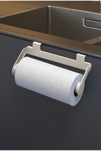 btm home White Colored Roll Napkin Holder Paper Towel Rack
