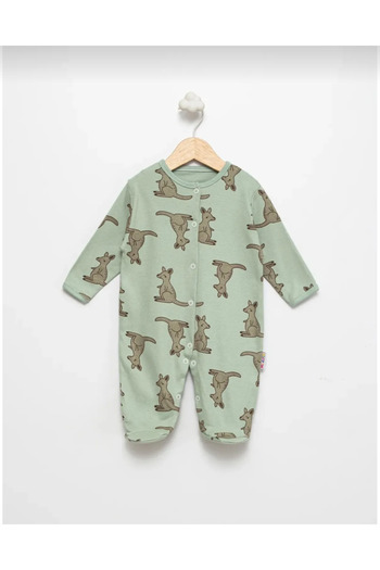 Baby Wings Cute Koala and Kangaroo Printed 3-Piece Unisex Jumpsuit Set 100% Cotton