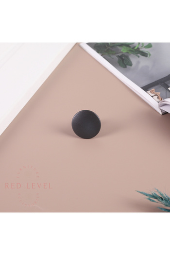 Red Level Liva Anthracite Button Modern Luxury Metal Handle Models Kitchen Cabinet Drawer Furniture Handle