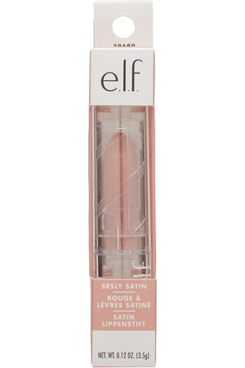ELF SRSLY Satin Lipstick, Silky, Smooth, Long Lasting, Provides Intense Color Payoff - Crème