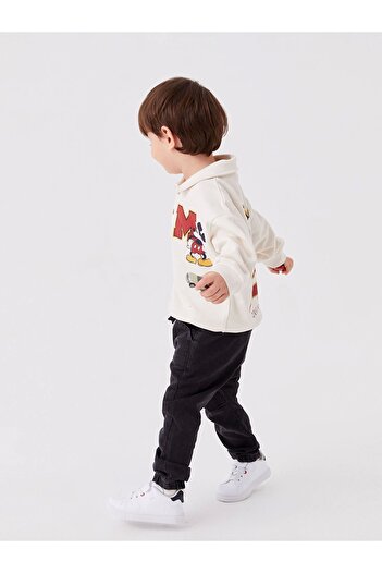 LC Waikiki Lcw Baby Anthracite Waist Elastic Basic Baby Boy Jean Trousers
