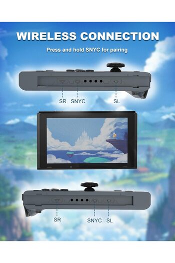 COOYA Controller for Switch, Replacement for Wireless Controllers Support Vibration/6-Axis Gyroscope