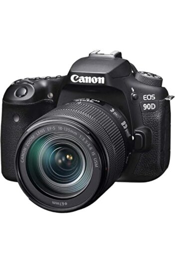 Canon Canon 90D Digital SLR Camera With 18-135 IS USM Lens 4K Black KSA Version with KSA Warranty Support