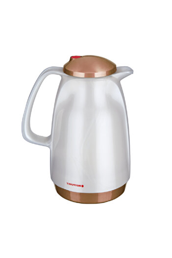 ROTPUNKT Durable and Elegant Design Vacuum Jug White and Brown 1 Liter