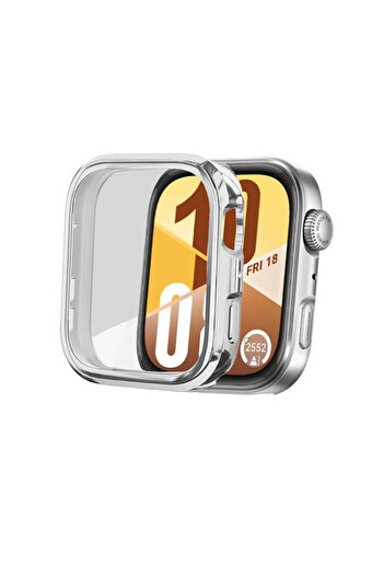 Tagomoon Huawei Watch Fit 4 ile Uyumlu Kasa Ve Ekran Koruyucu 360 Tam Koruma Silikon Kılıf