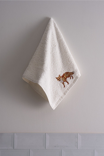 Nazik Home Рушник з вишивкою лисиці Safari (30 x 50 см)