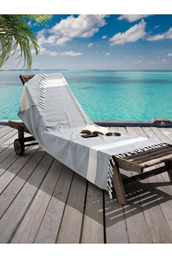 Karna Home Kh3967-5 Aegean Breeze Peshtemal Beach Towel 90X170 cm Soft Textured, Quick Drying Superior Quality Kh