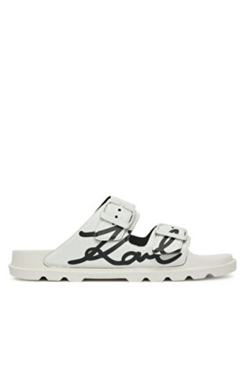 Karl Lagerfeld Flip-flops de damă albi KARL LAGERFELD-KL80972 FT1 OFF WHITE PU