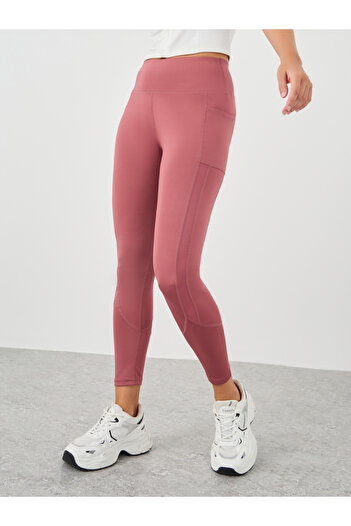 Styli Broad Waistband Pocket and Mesh Detail Leggings