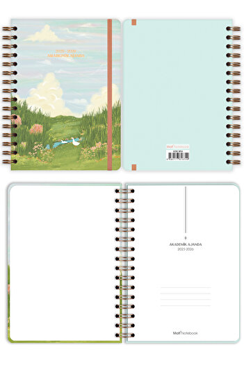 Matt Notebook 2025-2026 A5 Ακαδημαϊκό Ημερολόγιο Σπιράλ 15x21 cm - 17 μηνών