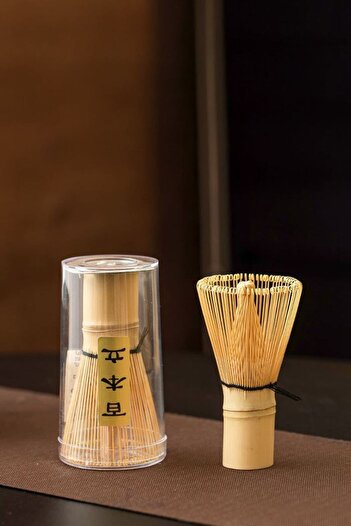 COOYA Bamboo Matcha Tea Whisk Foamer, Beautiful and Durable, Mixer Brush Gift for Traditional Matcha