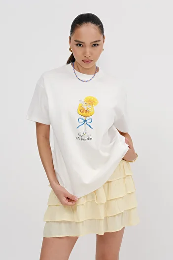 Addax Goblet Printed T-Shirt P10477