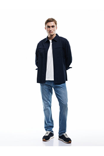 Koton Normal Bel Pamuklu Straight Fit Jean Pantolon - Mark Jean