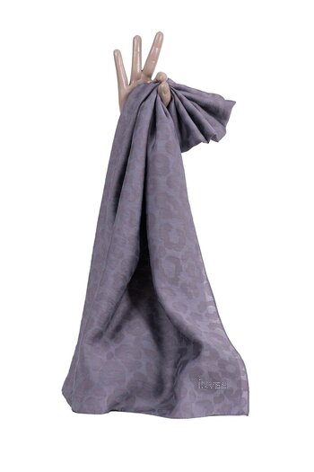 Invee Leopard Square Scarf Anthracite