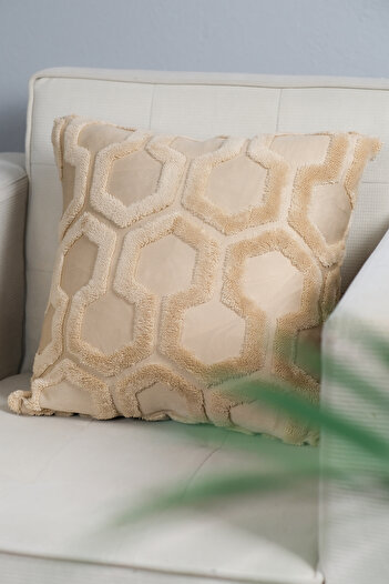 Loselya Honeycomb Bohemian Special Design Punch Pattern Decorative Throw Pillow Cover
