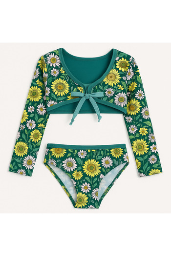 Yalçınoğlu Kids Children's Patterned Summer Swimsuit – Comfortable, Quick Dry, Stretchy Fabric - Ideal Design for Sea and Pool