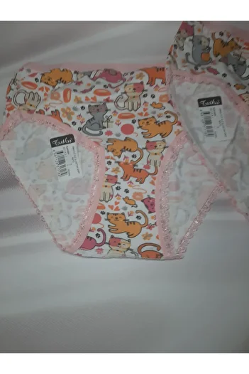 Butik Pink Edge Patterned Tutu Passion Bato Girl's 2-Pack Panties