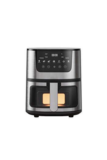 OEM Friteuza cu aer cald Zeivo, Air Fryer, 2400W, 5L, Afisaj Digital, 10 Programe, Gatire Sanatoasa, Cos