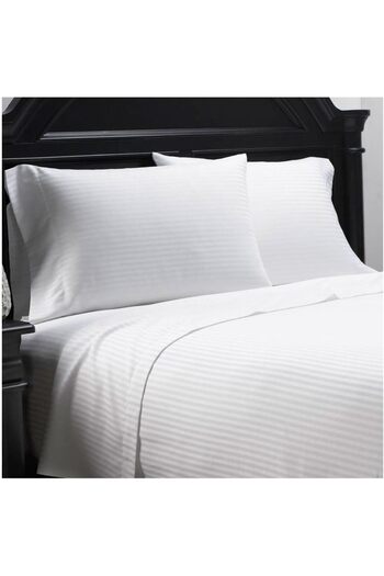Comfy 3Pcs King Size Flat Hotel Qualtiy Cotton Bedsheet set - White