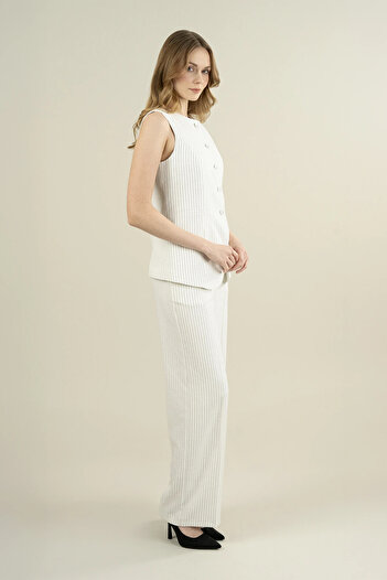 IDYL STRIPED VEST SET