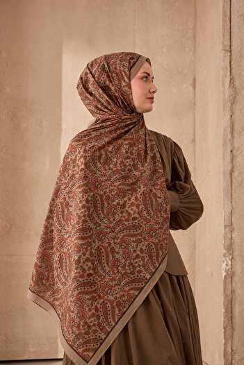 Silk Home Nariya Shawl 90009-29 Ethnic Pattern 100% Vegan Cotton