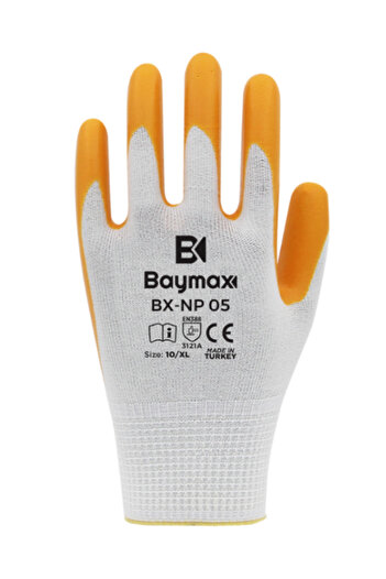 Baymak Polyester Knitted Nitrile Gloves