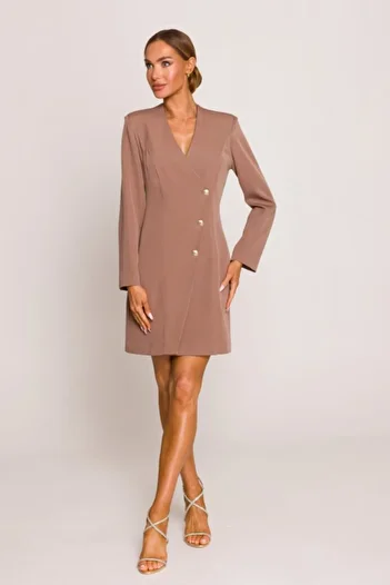 Made of Emotion Blazer dress with gold buttons