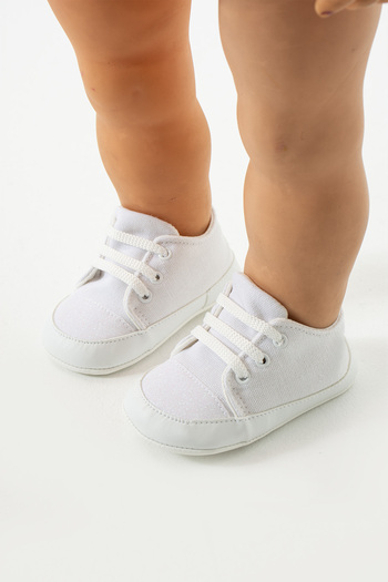yummy kids First Step Non-Slip Sole Lace-Up Glitter Detail Comfortable Baby Girl Shoes Booties