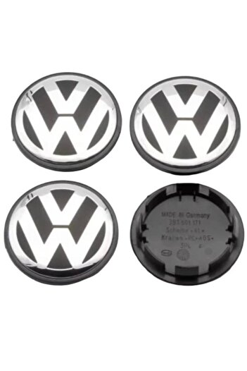 VW Set 4 capace pentru jante Volkswagen, jante din aliaj, interior 56mm exterior 65mm