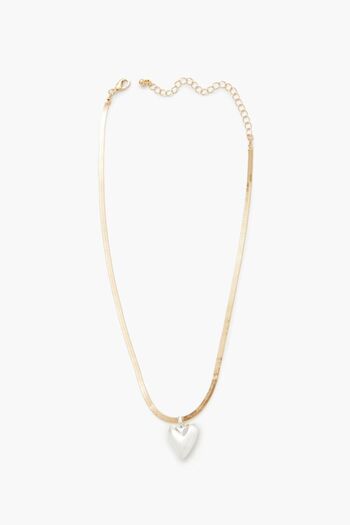 Forever 21 Kalp Charmlı Kolye
