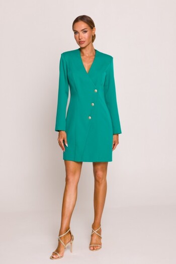 Made of Emotion Blazer dress with gold buttons
