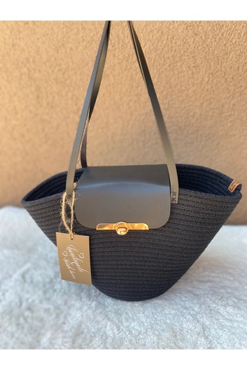 ELÇİÇEK HOME Straw Bag, Arm Bag, Beach Bag