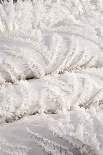 Faiend Chenille Nordic Double Bedspread 240×250 cm 2 Pillows Geometric Pattern"