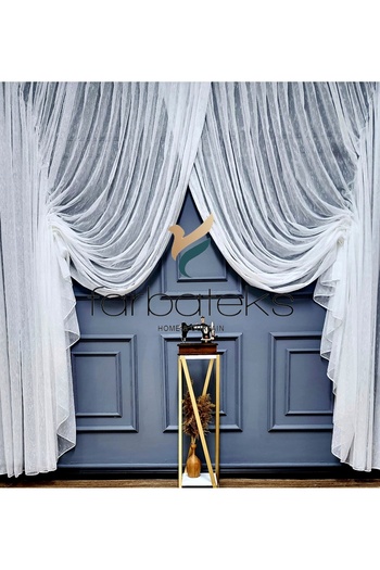 farbateks Linen Donati New Fashion Tulle Double Breasted Theater Echo Tulle Curtain
