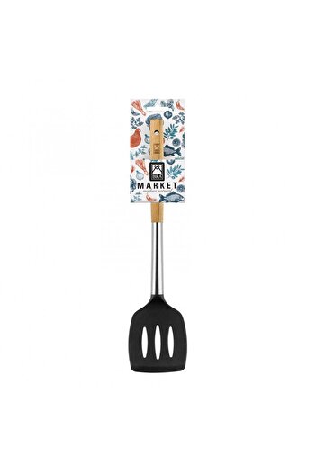 Bra Market palette, wooden handle, silicone head, 36 x 3.5 cm