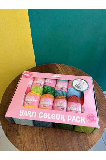 Tuva Yayıncılık Hello Baby Love 12'Li Ip Set 25Gram - Vibrant Colors - Vibrant