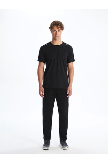 LC Waikiki Xside Active Black Dry-Tech Crew Neck Short Sleeve Men's Sports T-Shirt