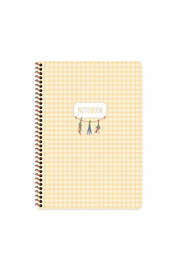 Keskin Colors Sharp Color A4 Lined Spiral Notebook with Sticker |   80 Sheets