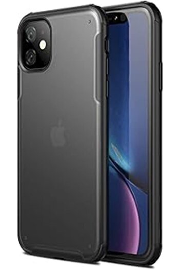 ASİTAN Microsonic Apple Iphone 11 (6.1'') Için Kılıf Frosted Frame Siyah [ıphone 11 Ile Uyumlu Kılıf - Siy