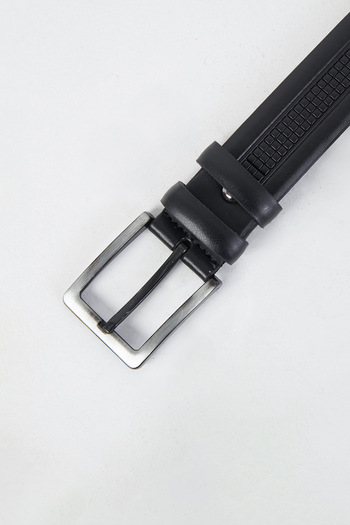 Fulla Moda Classic Faux Leather Belt