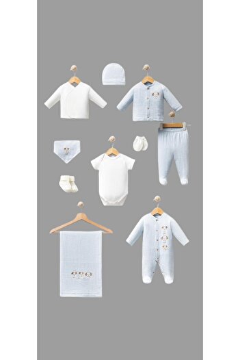 Bebitof Bebi̇tof Puppies Patterned Set of 10 Hospital Release (Newborn) 2025
