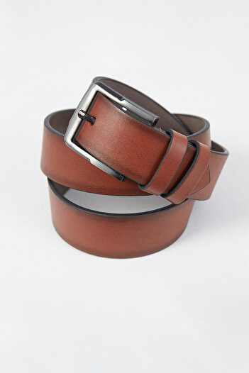 Fulla Moda Classic Faux Leather Belt