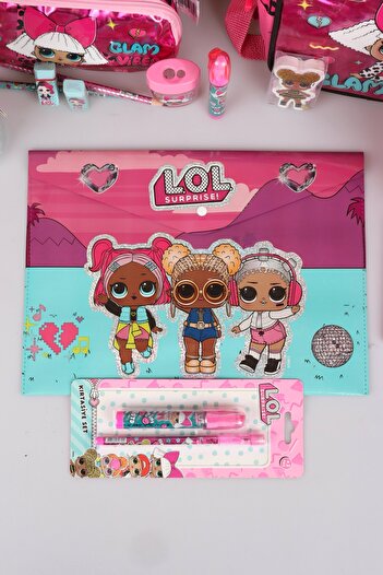 L.O.L. SURPRISE DEKOMUS İLE LİSANSLI LOL SURPISE OKUL,KALEM VE BESLENME ÇANTASI, MATARA İLE BESLENME KABI KIRTASİYE