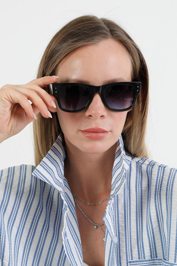 Fulla Moda Shiny Framed Sunglasses