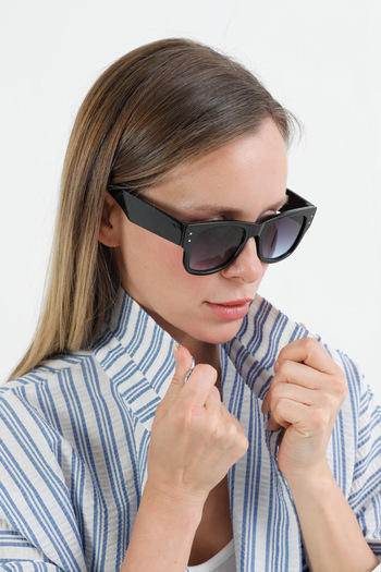 Fulla Moda Shiny Framed Sunglasses